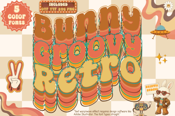 Download Bunny Groovy Retro - Groovy Collection