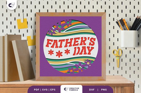 Download Groovy Father's Day 3D Shadow Box - Groovy Collection